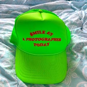 green trucker hat